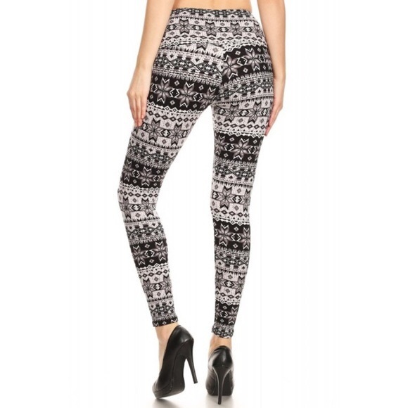 Super soft and warm snowflake leggings - Picture 3 of 3